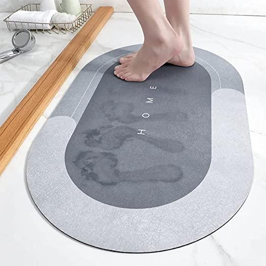 Water Absorbing Anti Slip Floor Mat, Bath Mat |(40X60Cm, Assorted Color any 2)
