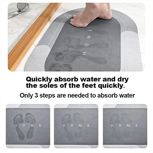 Water Absorbing Anti Slip Floor Mat, Bath Mat |(40X60Cm, Assorted Color any 2)